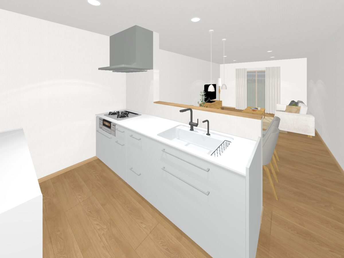 キッチンのワークトップの高さ、どうしよう？